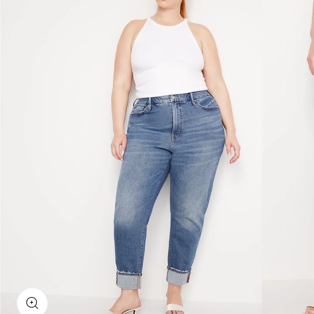 Good American Blue Boyfriend Jeans Relaxed Fit
